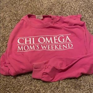 Chi Omega Moms weekend long sleeve